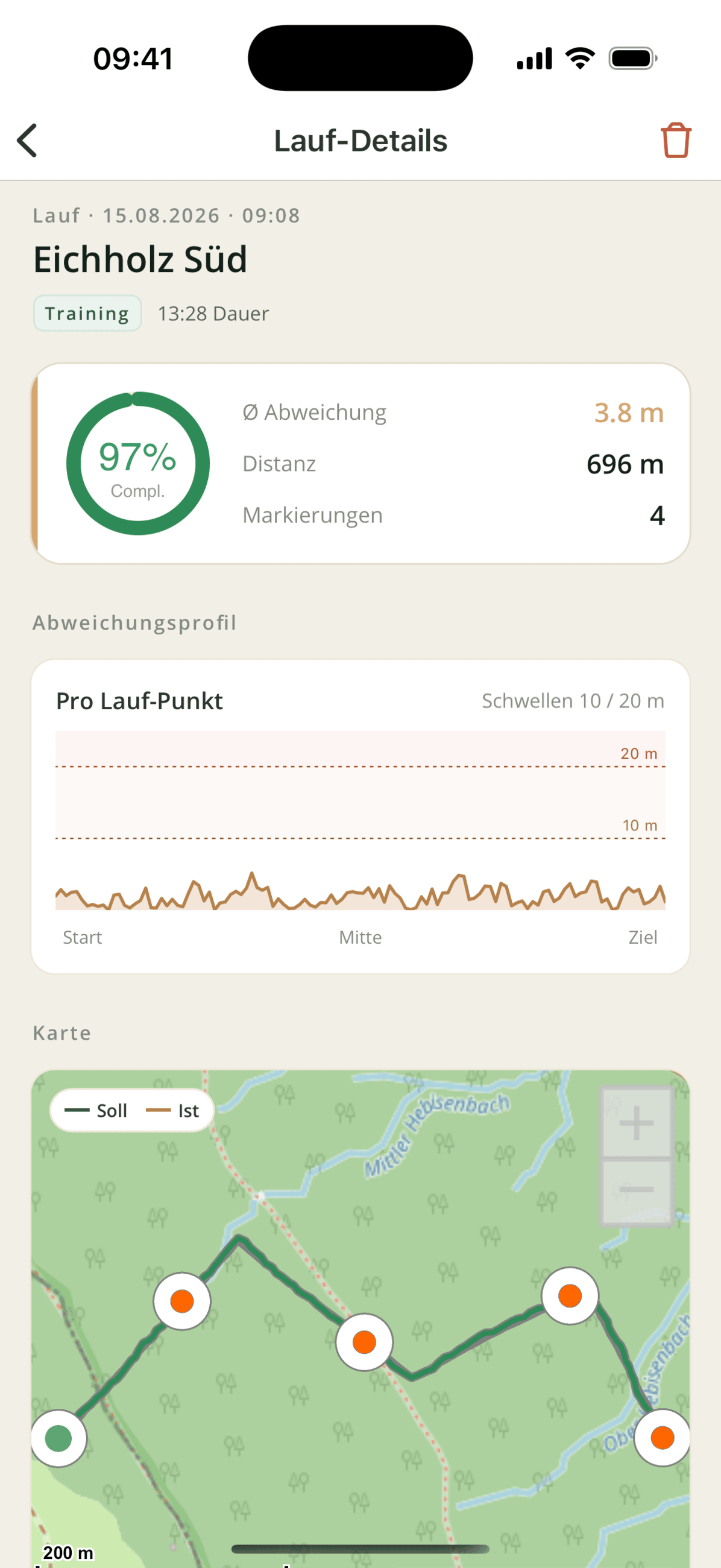 Compliance-Ring nach jedem Lauf — objektiver Score statt Bauchgefühl.